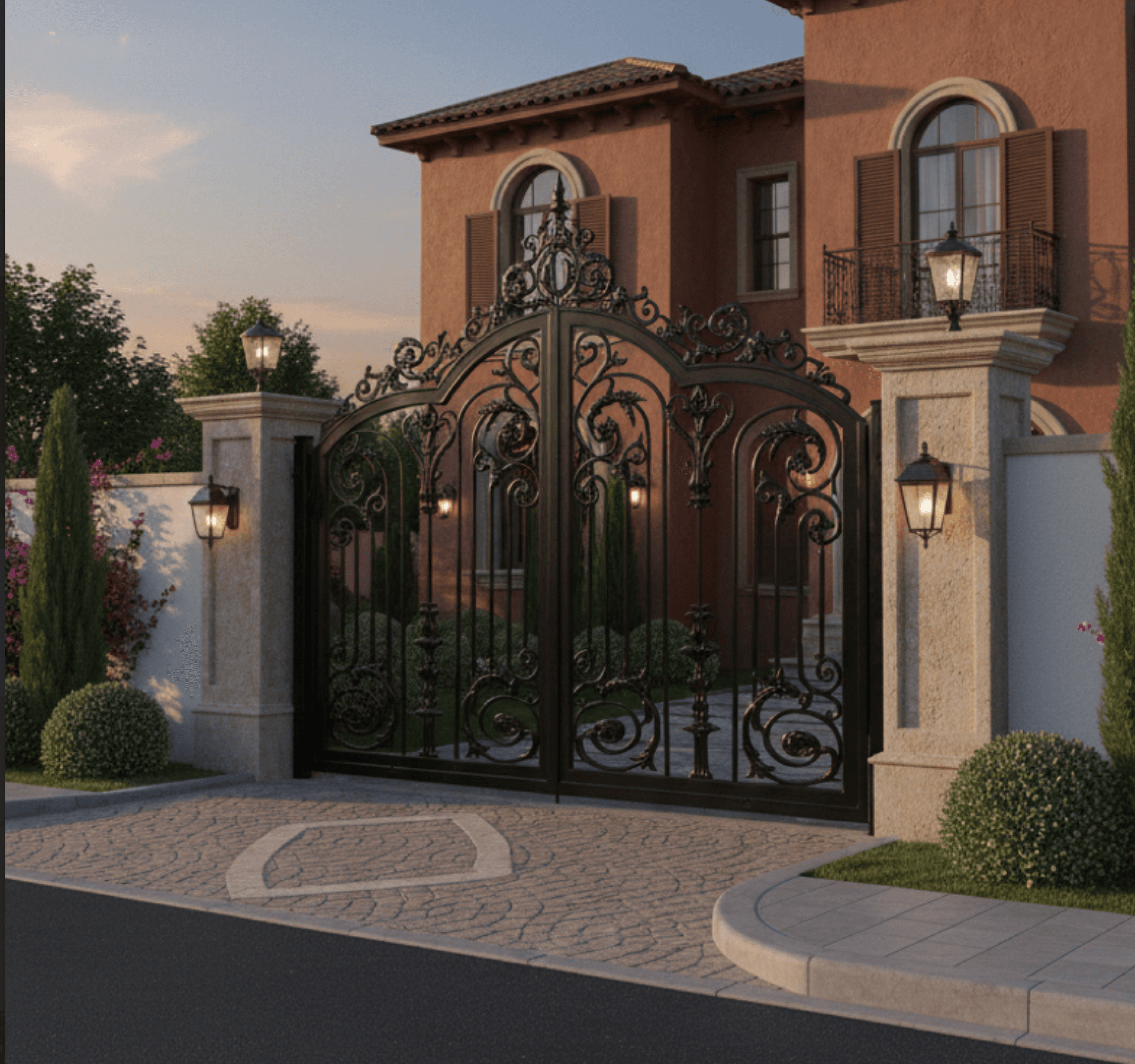 بوابات وأسوار حديدية مخصصة